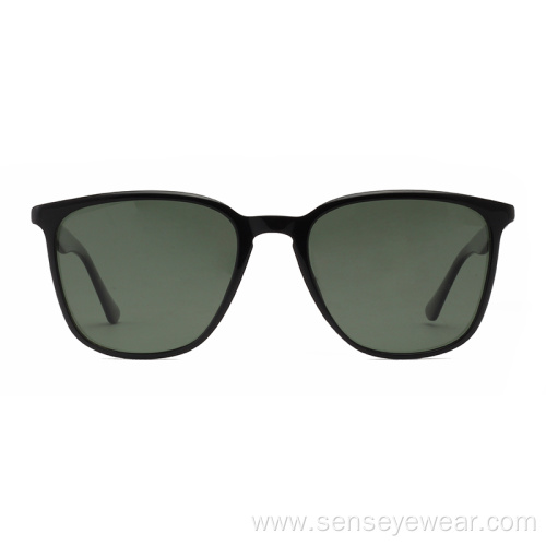 Injection Light Acetate UV400 Polarized Cat Eye Sunglasses